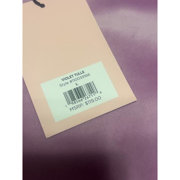 NWT JUICY COUTURE Velour Tracksuit Bling Y2k Hoodie & Pant Violet Tull L - Picture 4 of 6